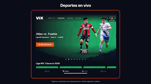 ViX: TV, Deportes y Noticias Screenshot