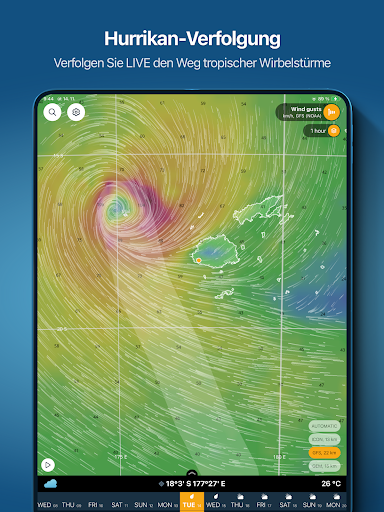 Ventusky: Wetterkarte & Radar Screenshot