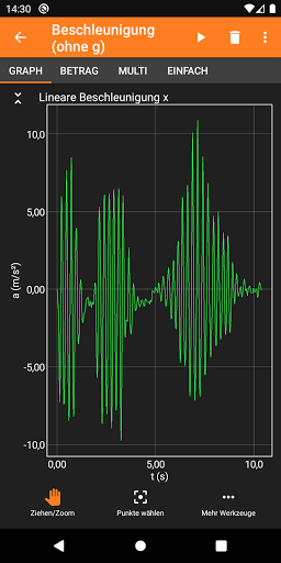 phyphox Screenshot