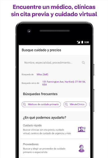 Captura de pantalla de Aetna Health
