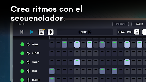 Captura de pantalla de Real Drum: batería electrónica