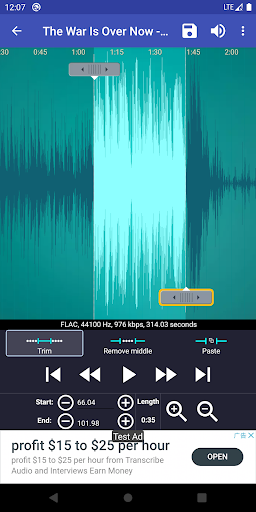 Captura de pantalla de Ringtone Maker:crea tono