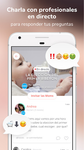 Captura de pantalla de WeMoms - Consejos de Madres