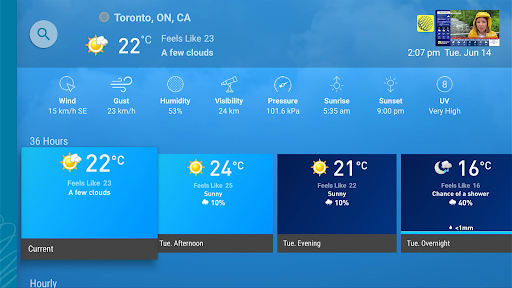 The Weather Network TV App screenshot