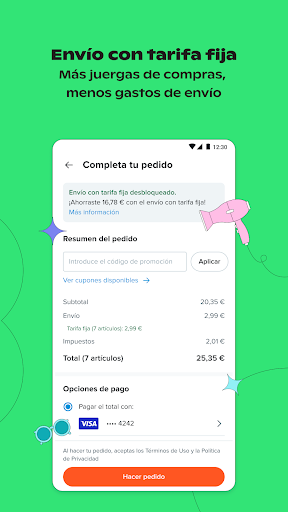 Captura de pantalla de Wish: compra y ahorra