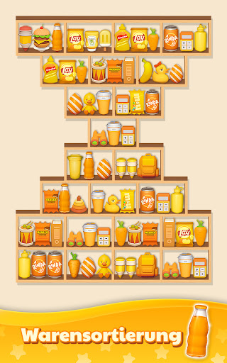 Waren sortieren Match-3-Puzzle Screenshot
