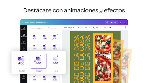 Captura de pantalla de Canva: Editor de Video y Fotos
