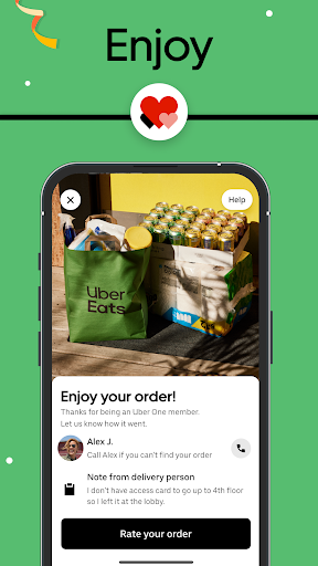 Uber Eats: Essenslieferung Screenshot