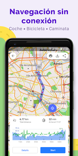 Captura de pantalla de OsmAnd — Mapas y GPS Offline