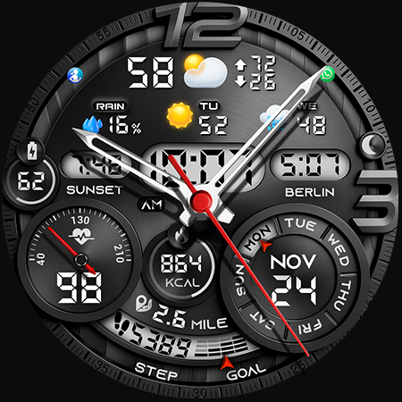 PER32 Ultra Hybrid Watch Face screenshot