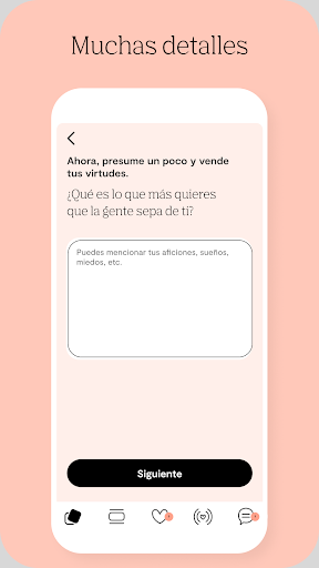 Captura de pantalla de POF Sitio de Citas