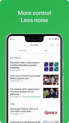 Captura de pantalla de Feedly - Smarter News Reader
