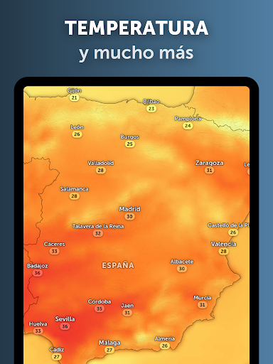 Captura de pantalla de Zoom Earth - Mapa del tiempo