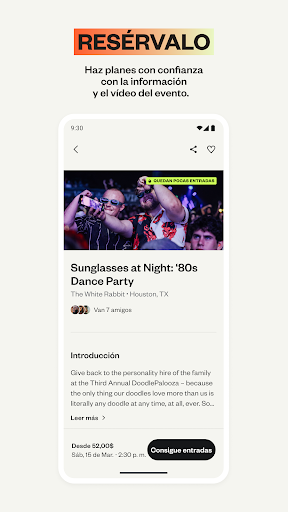Captura de pantalla de Eventbrite App