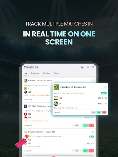 Cricket LineX: Fast Live score screenshot