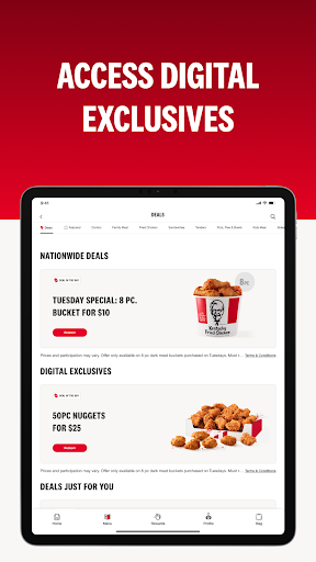 Captura de pantalla de KFC US - Ordering App