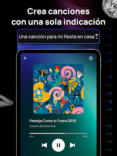 Captura de pantalla de Donna IA Generador de Música