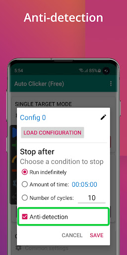 Captura de pantalla de Auto Clicker: Grifo automático