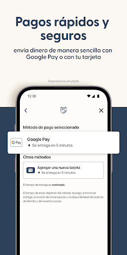 Captura de pantalla de Envía dinero con Remitly