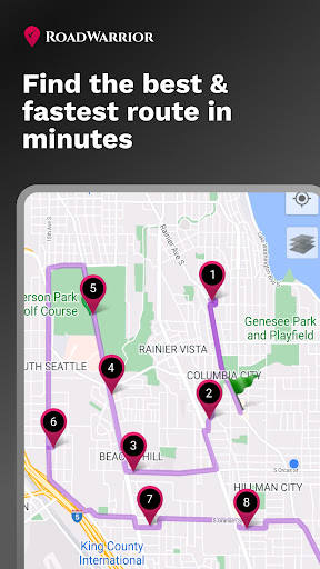 Captura de pantalla de RoadWarrior Route Planner