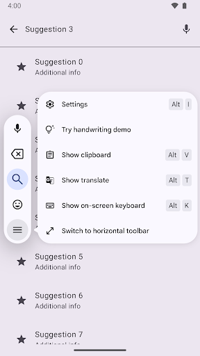 Captura de pantalla de Compose Material Catalog