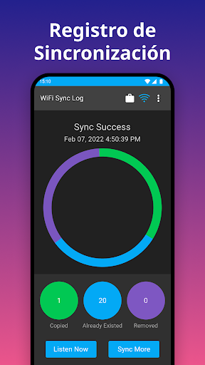 Captura de pantalla de iSyncr: iTunes para Android