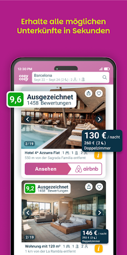 Cozycozy: Alle Unterkünfte Screenshot