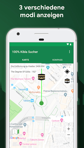 Qibla, Mekka Kompass 100% Screenshot