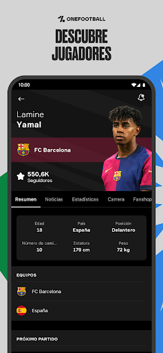Captura de pantalla de OneFootball: Resultados Fútbol