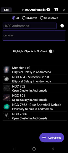 Captura de pantalla de SkySafari 7 Pro