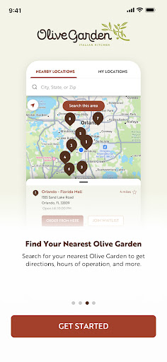 Captura de pantalla de Olive Garden Italian Kitchen