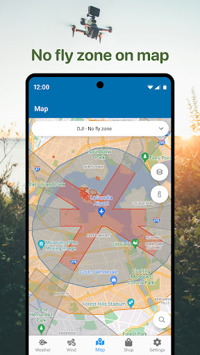 Captura de pantalla de Drone Forecast: DJI UAV Volar