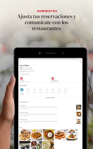 Captura de pantalla de OpenTable