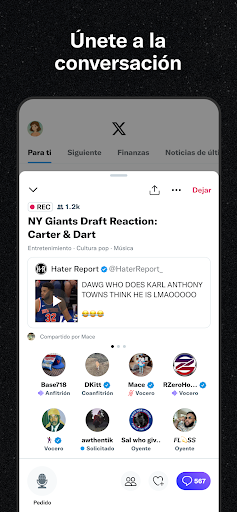 Captura de pantalla de X (Anteriormente Twitter)
