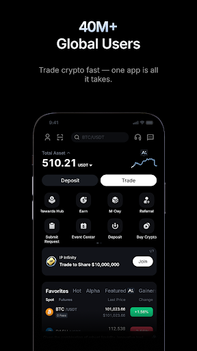 MEXC: Buy Bitcoin BTC & Crypto Screenshot