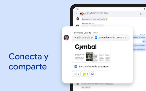 Captura de pantalla de Google Chat