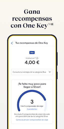 Captura de pantalla de Expedia: viaje, hotel, vuelo