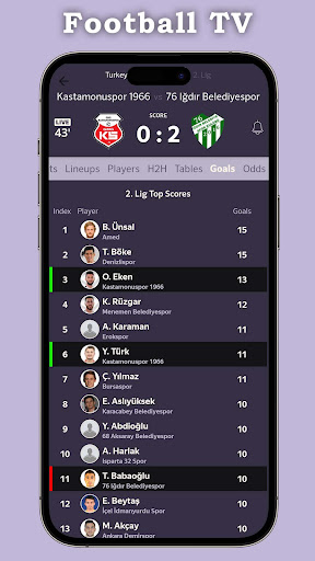 Live Football TV HD Streaming Screenshot