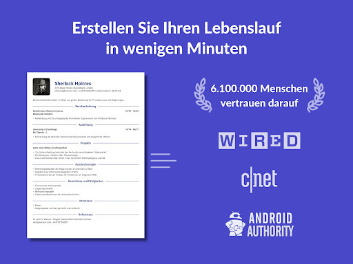 Lebenslauf Erstellen - Resume Screenshot