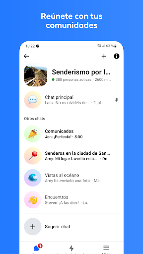 Captura de pantalla de Messenger
