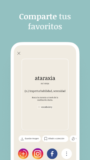 Captura de pantalla de Vocabulary - Aprende palabras