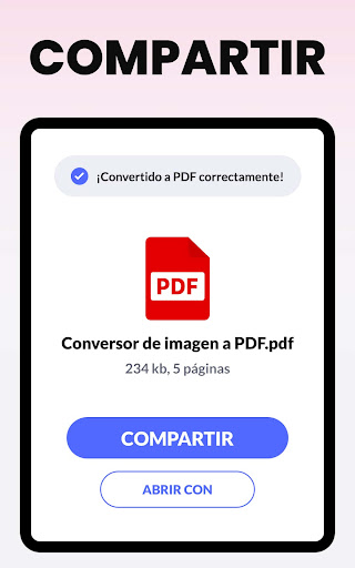 Captura de pantalla de Convertidor PDF - Foto a PDF