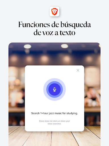 Captura de pantalla de Navegador web privado Brave