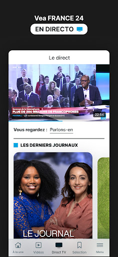 Captura de pantalla de FRANCE 24 - Noticias 24/7