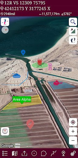 Captura de pantalla de Mgrs & Utm Mapa Pro