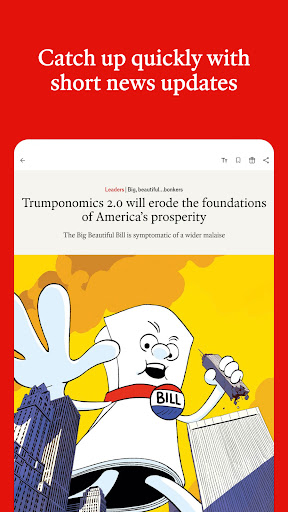 Captura de pantalla de The Economist - World News