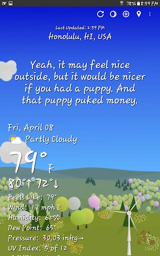 Captura de pantalla de What The Forecast