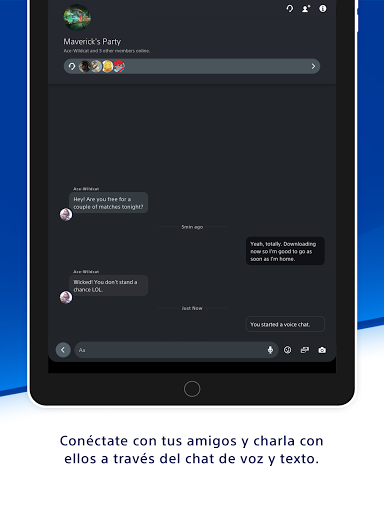 Captura de pantalla de PlayStation App