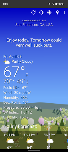 Captura de pantalla de What The Forecast