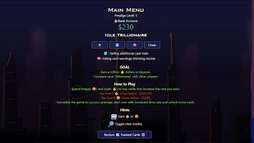 Captura de pantalla de Idle Trillionaire: Money Game